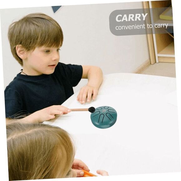 Mini Steel Tongue Rain Drum for Meditation Yoga Musical Education 3 Inch 6 Notes - Picture 5 of 7